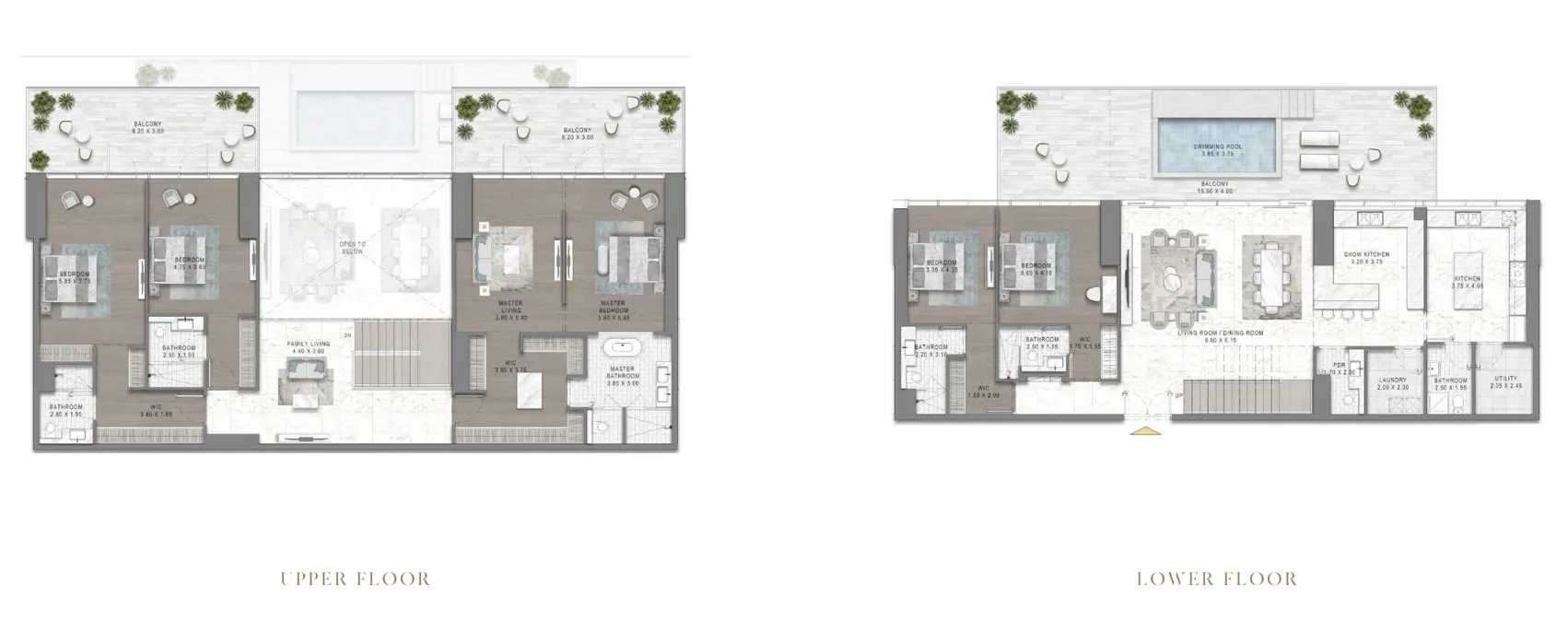 5 BR layout at Damac Safa Gate
