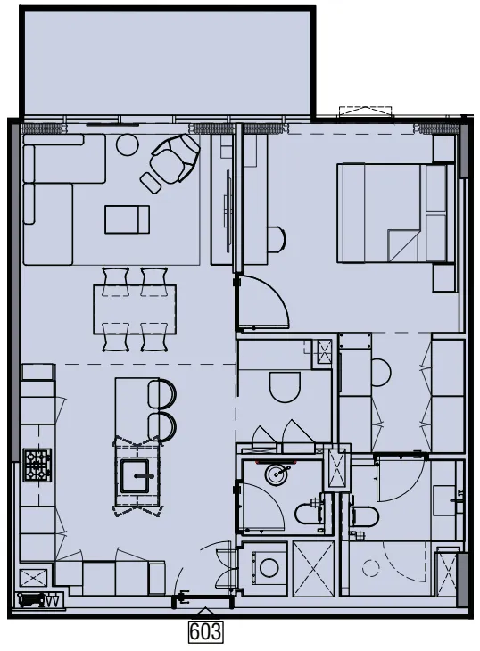 1 BR layout at Wynwood by Imtiaz