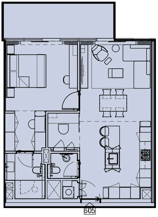 1 BR layout at Wynwood by Imtiaz