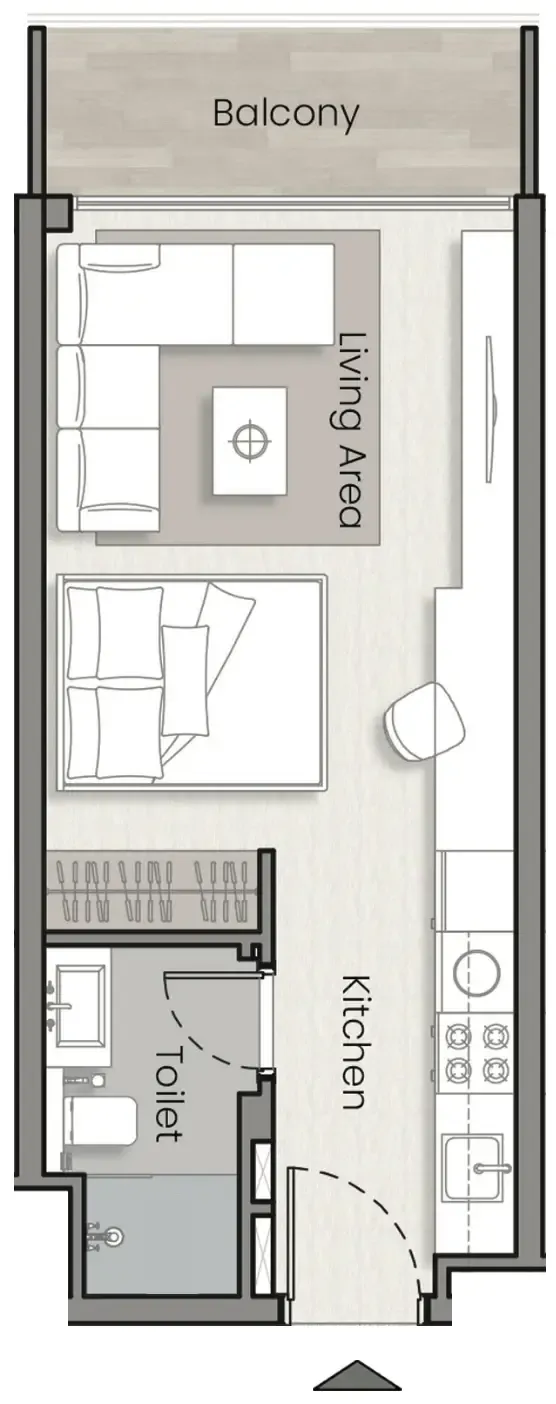 0 BR layout at Havelock Heights