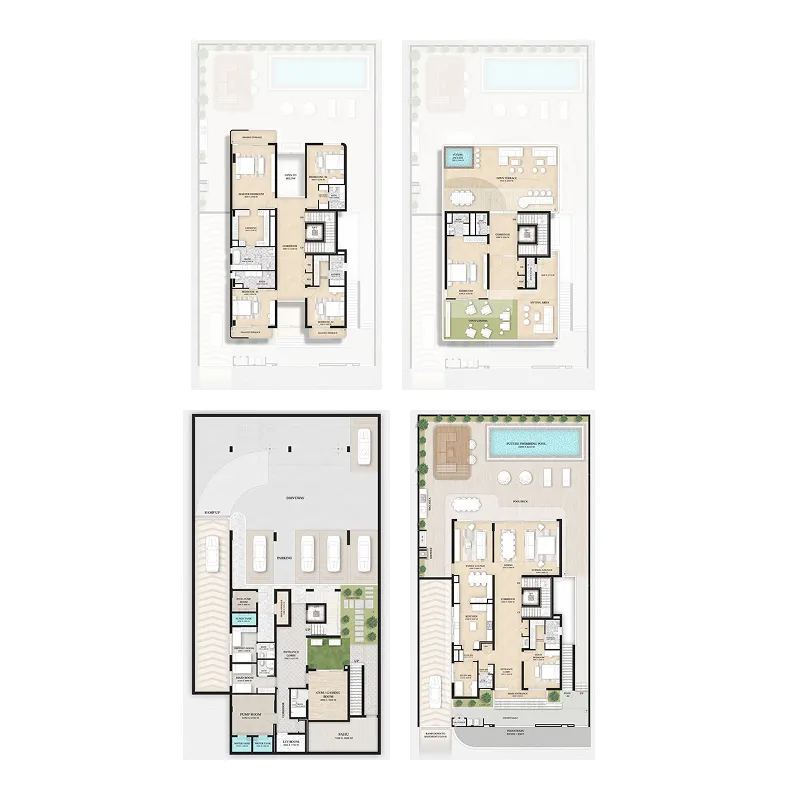 6 BR layout at Wellington Grand Villas