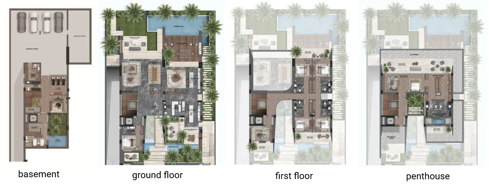 6 BR layout at Serenity Mansions