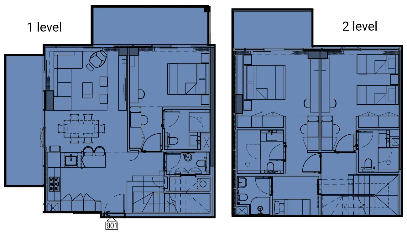 3 BR layout at Wynwood by Imtiaz