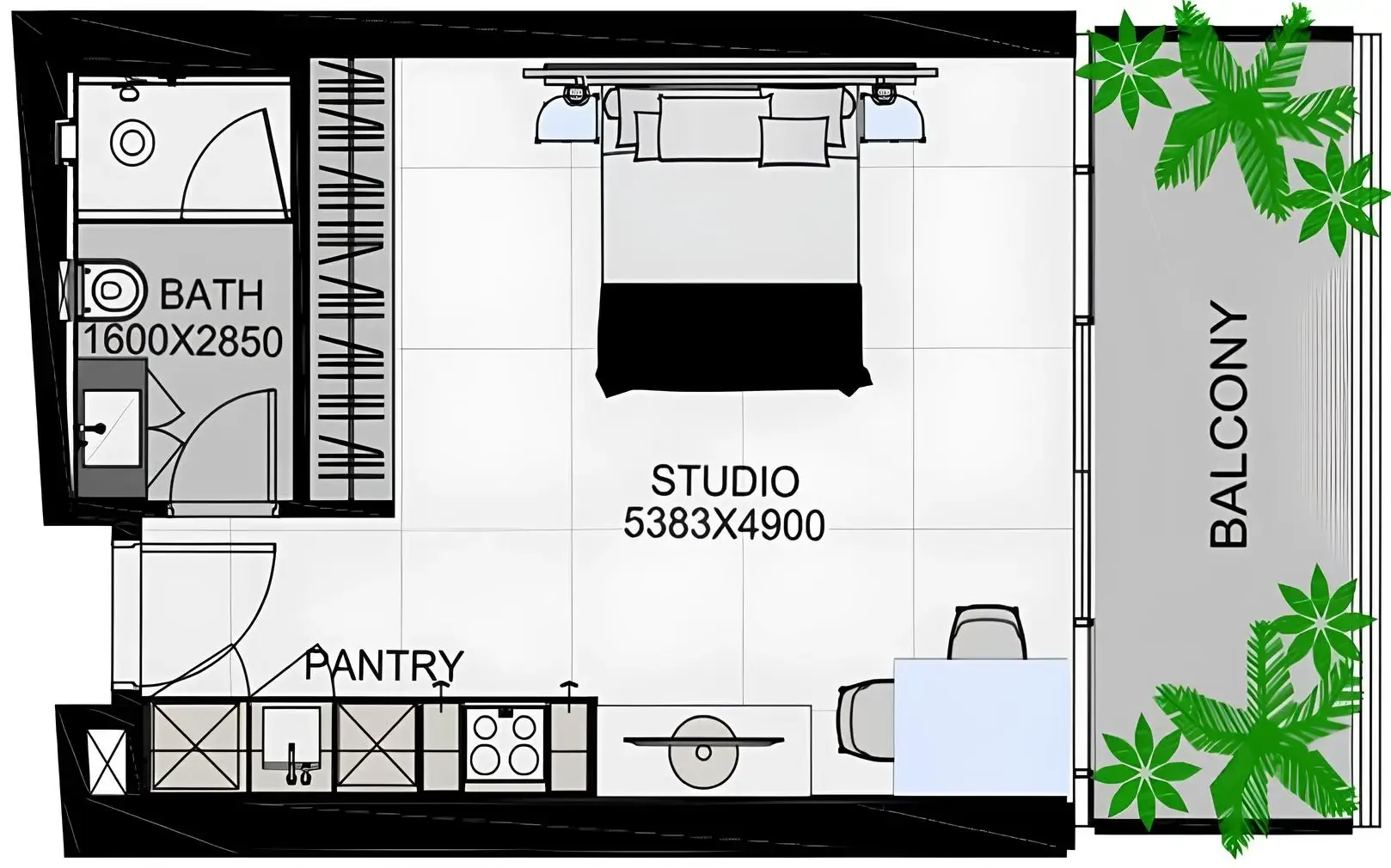 0 BR layout at The Community Sports Arena