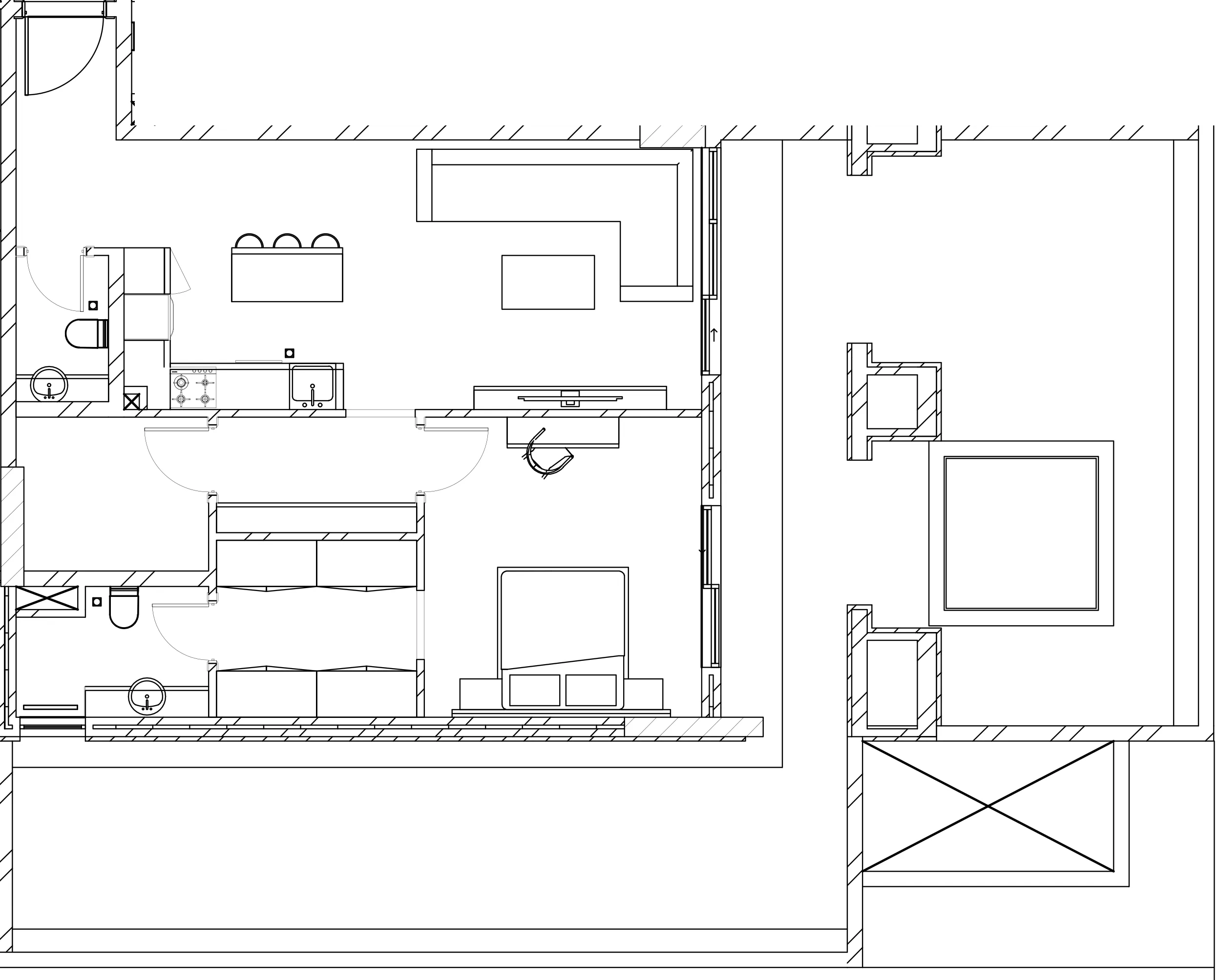 1 BR layout at Berkeley Square