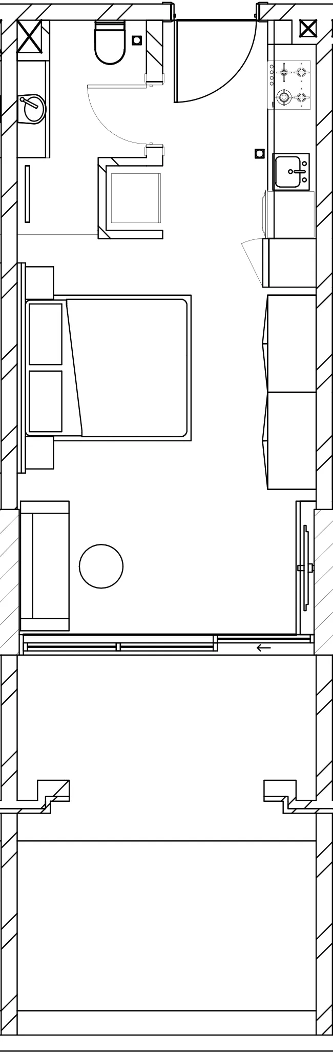 0 BR layout at Berkeley Square