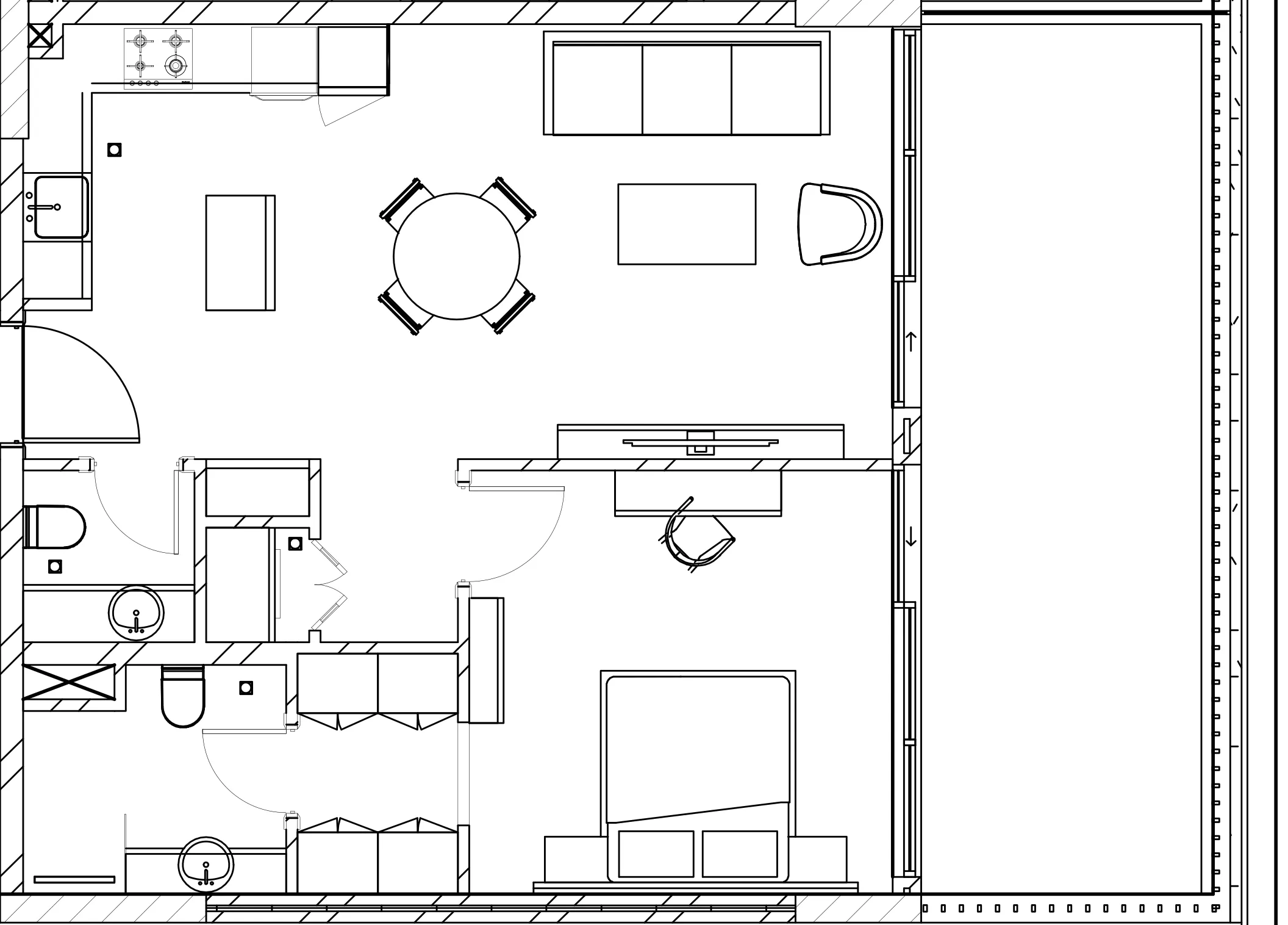 1 BR layout at Berkeley Square