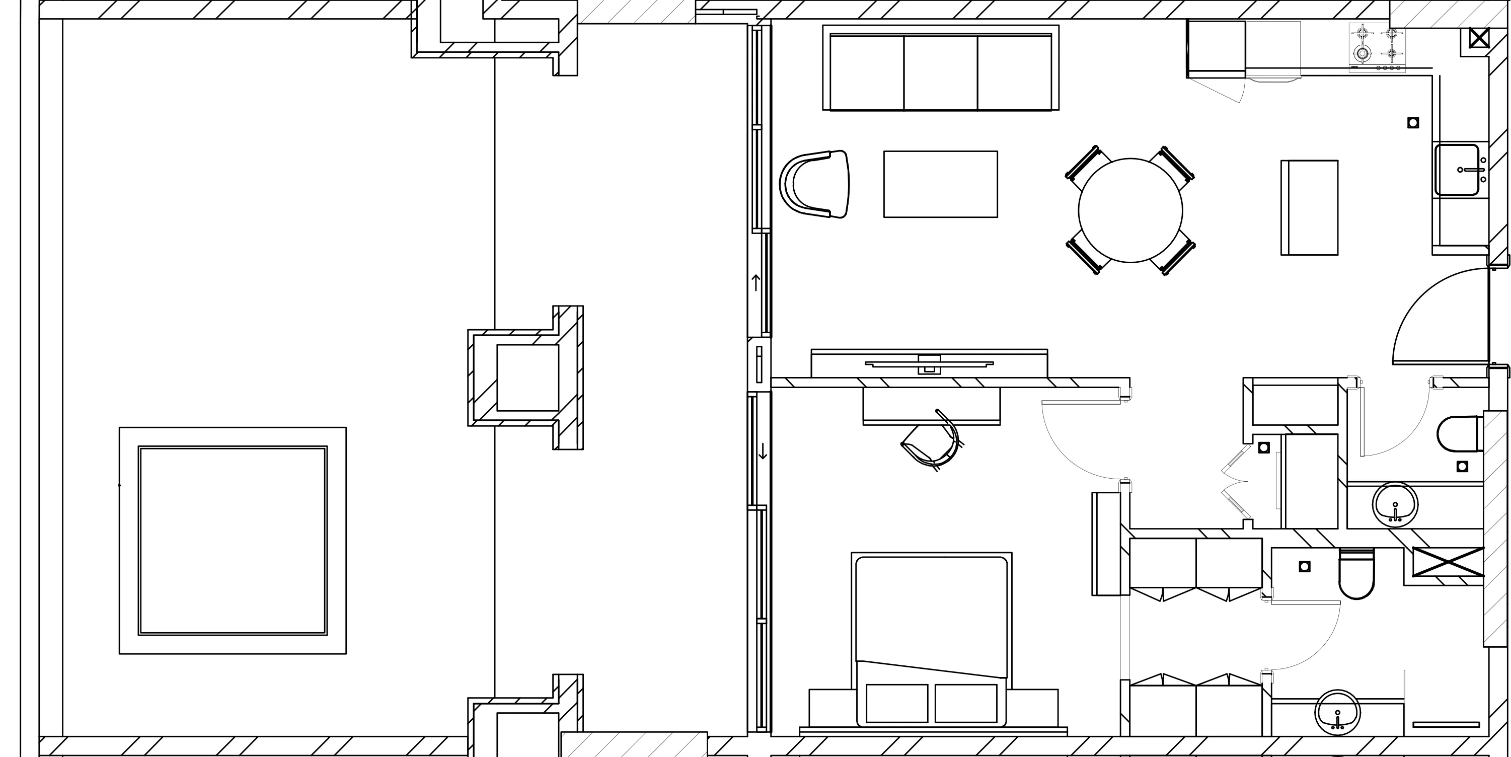 1 BR layout at Berkeley Square