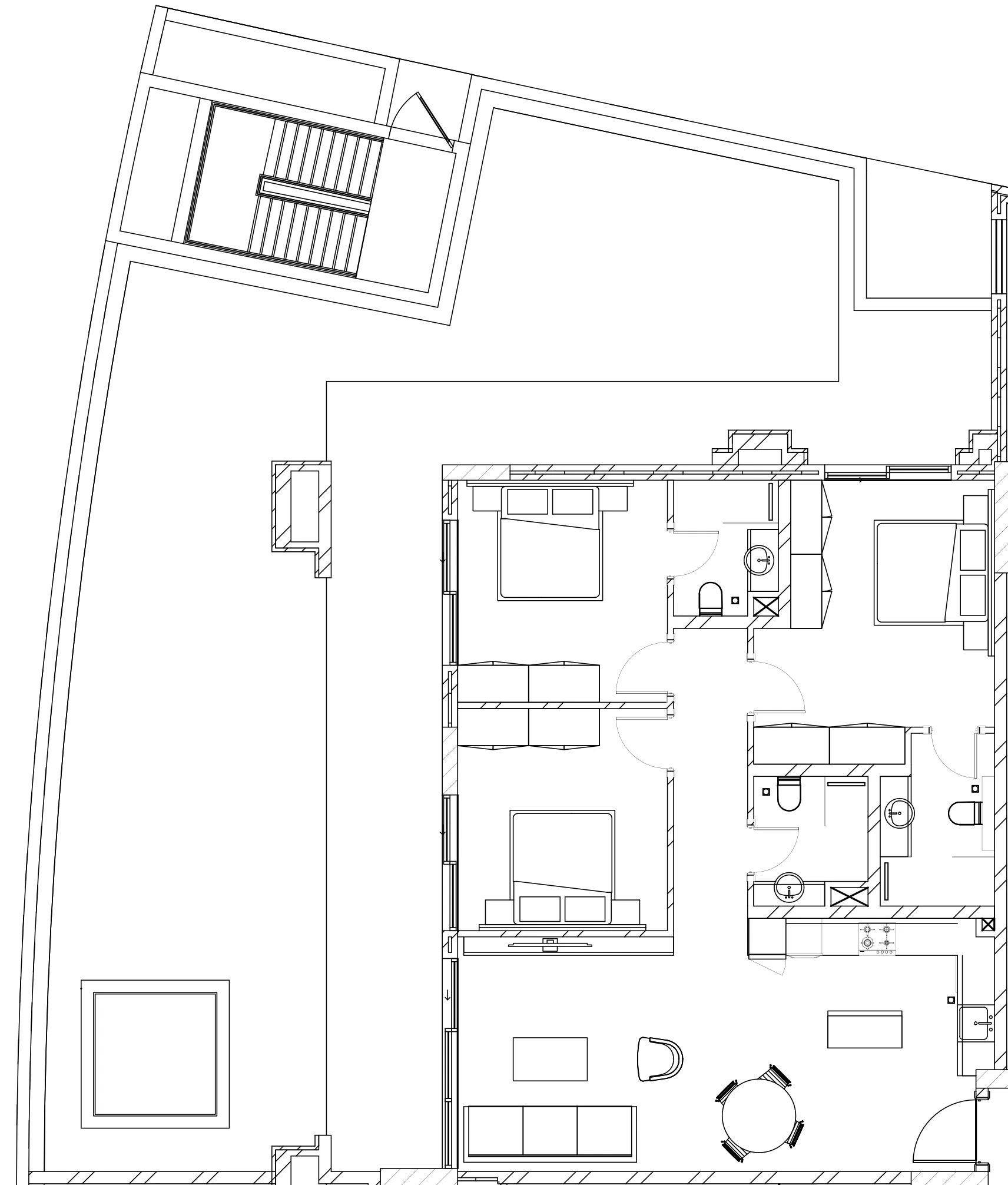 3 BR layout at Berkeley Square