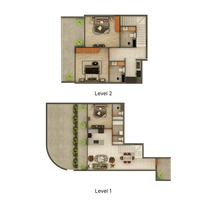 3 BR layout at Views VII by Golden Woods