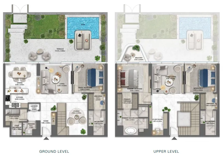 3 BR layout at Passo by Beyond