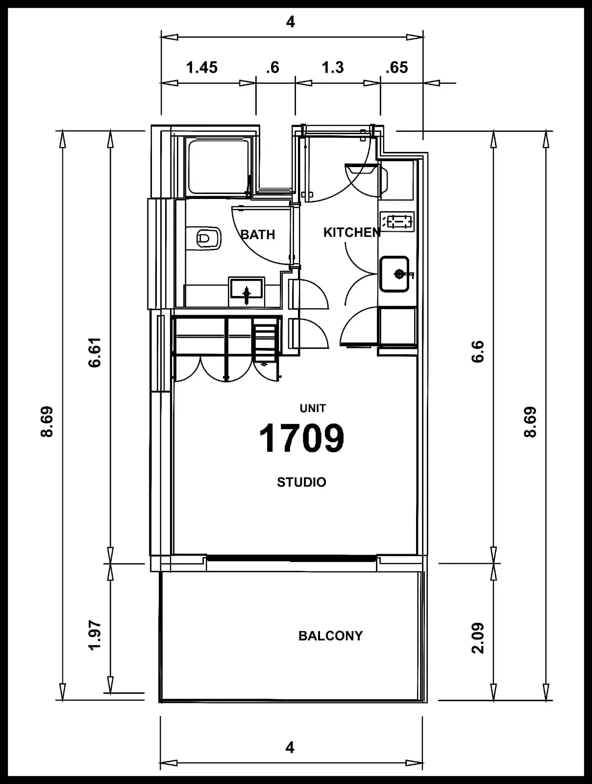 Azizi Venice  Studio floor plan - Dubai South, Dubai - by Azizi