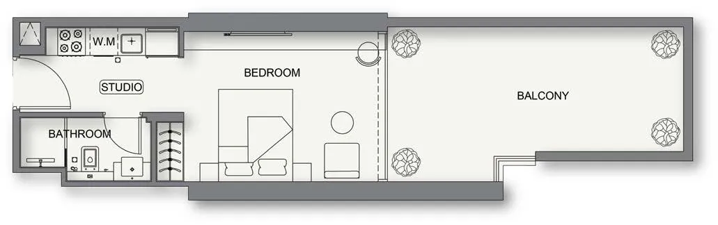 0 BR layout at Binghatti Cullinan