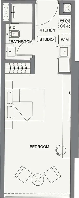 0 BR layout at Binghatti Cullinan
