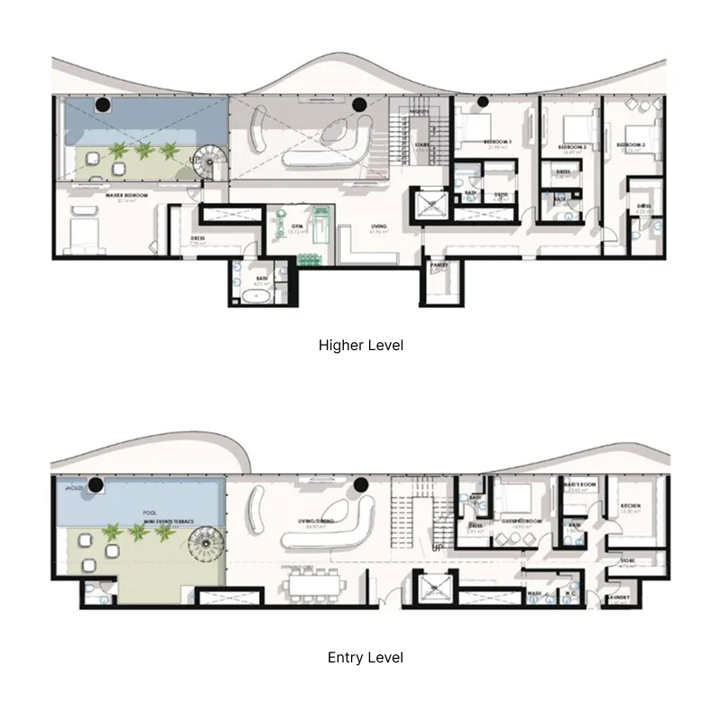 4 BR layout at Coralis Residences