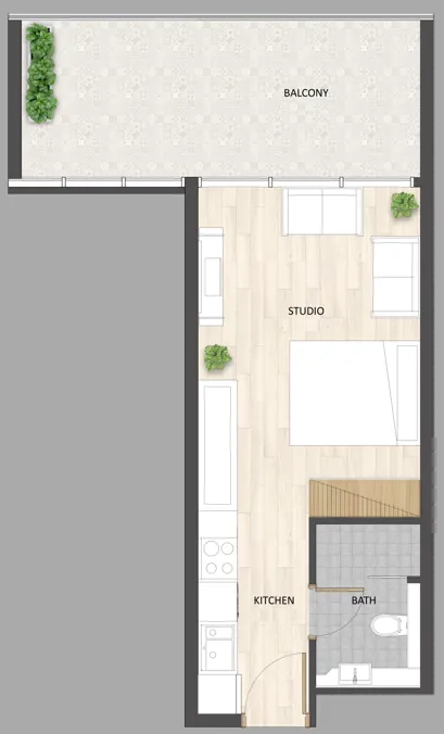 0 BR layout at Barari Palace