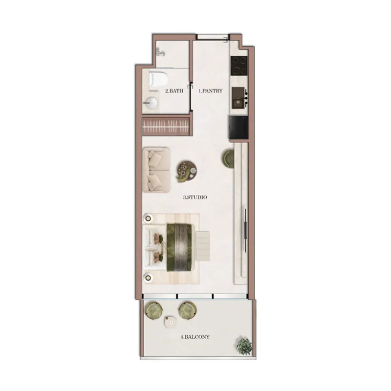 0 BR layout at Havencia