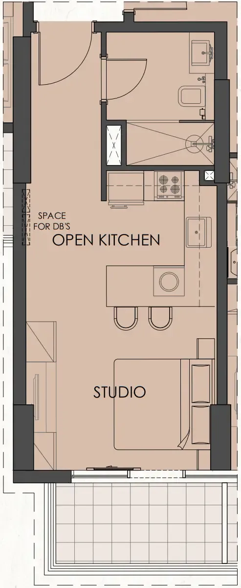 0 BR layout at Living Legends Phase 5