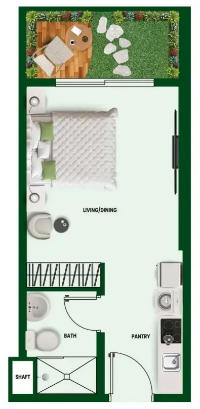 0 BR layout at Vincitore Wellness Estate