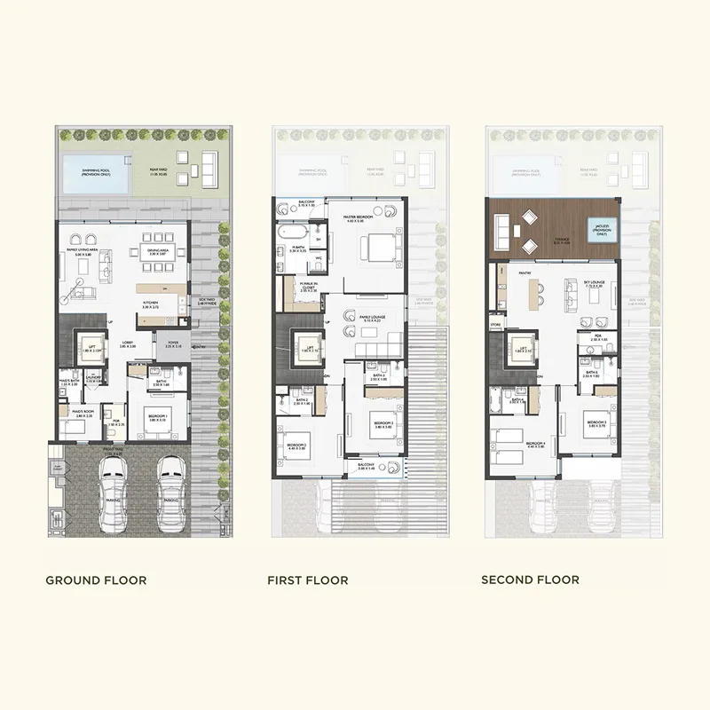 6 BR layout at Terra Golf Collection Phase 2