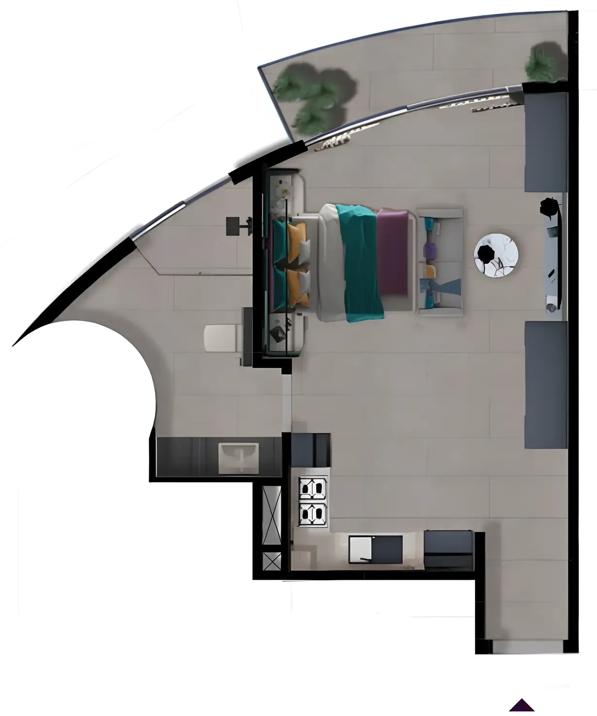 0 BR layout at MBL Signature