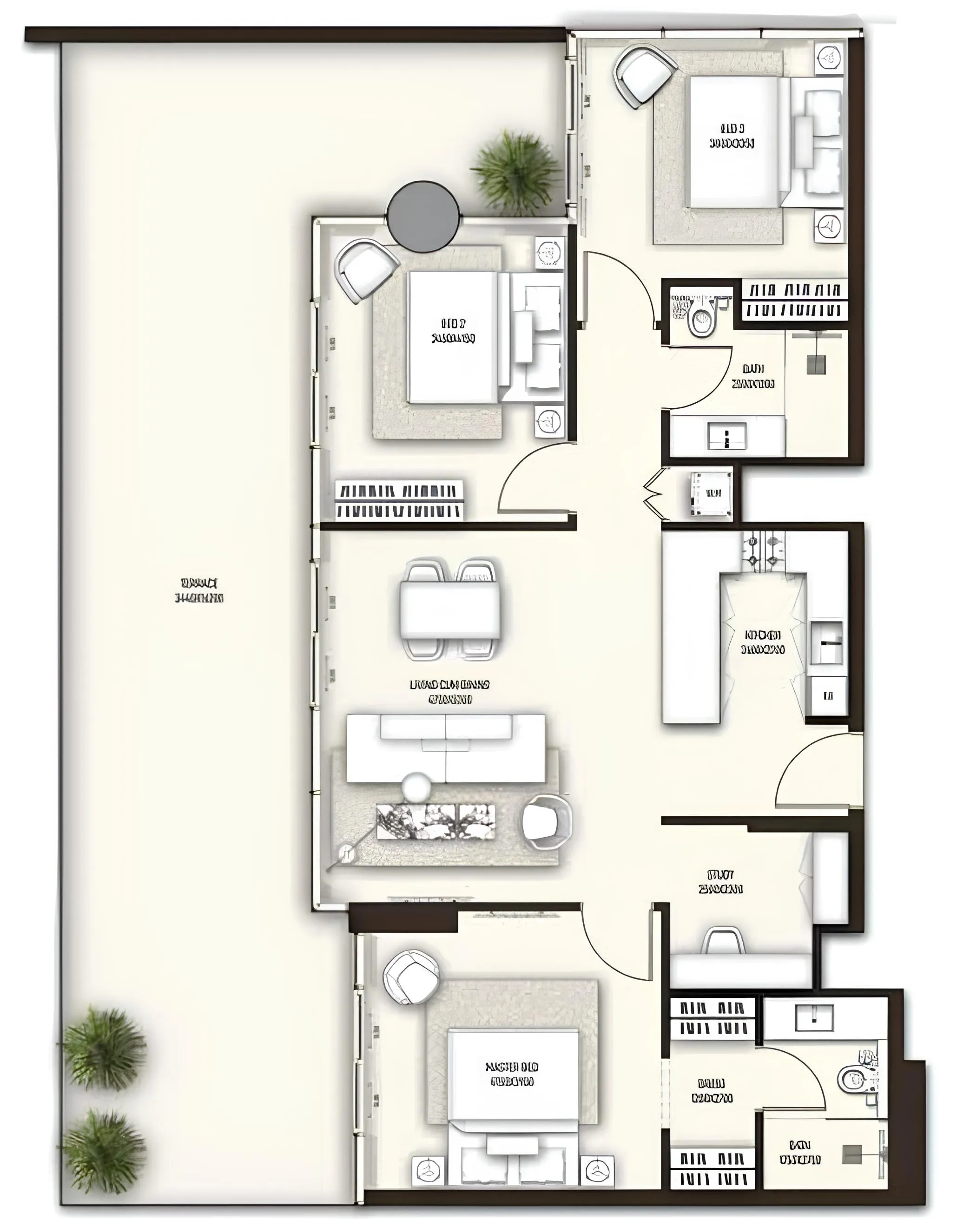 3 BR layout at Sonate Residences