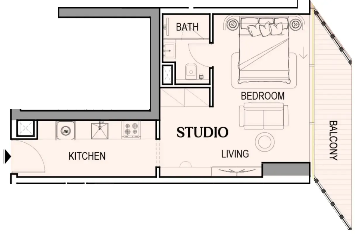 0 BR layout at Tresora by Wadan