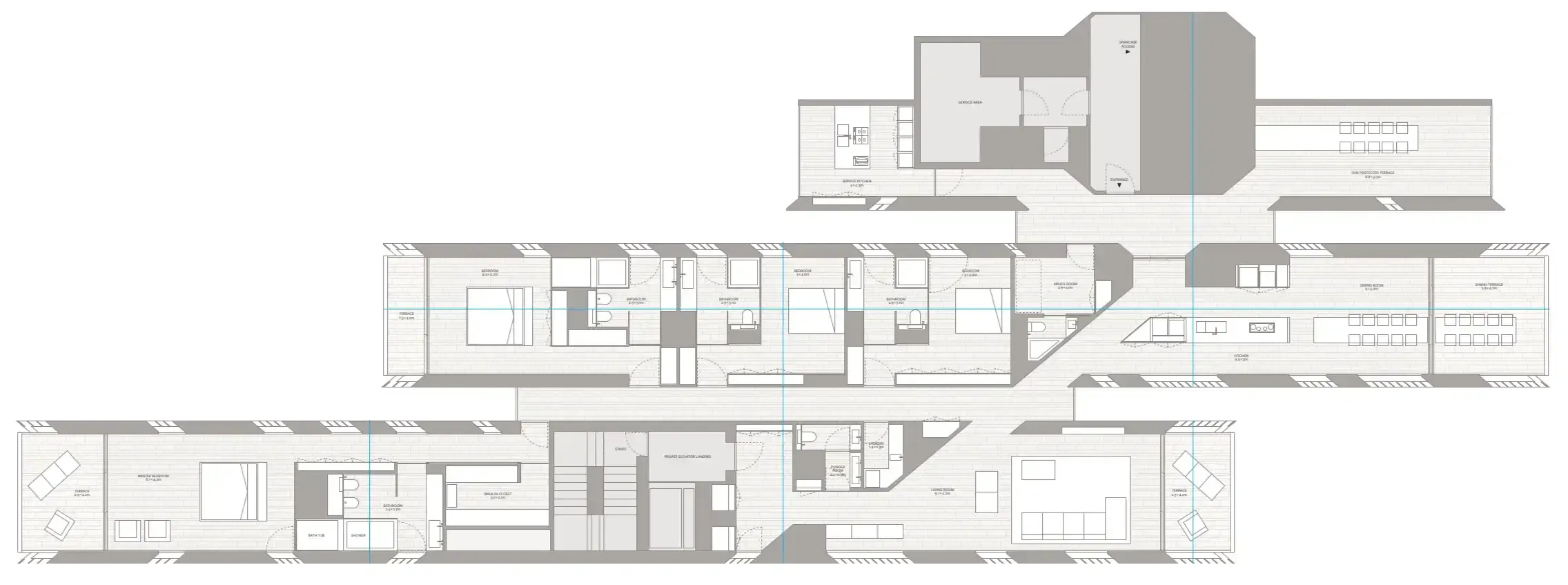 Muraba Residences 4 BR floor plan - Palm Jumeirah, Dubai - by Muraba Properties