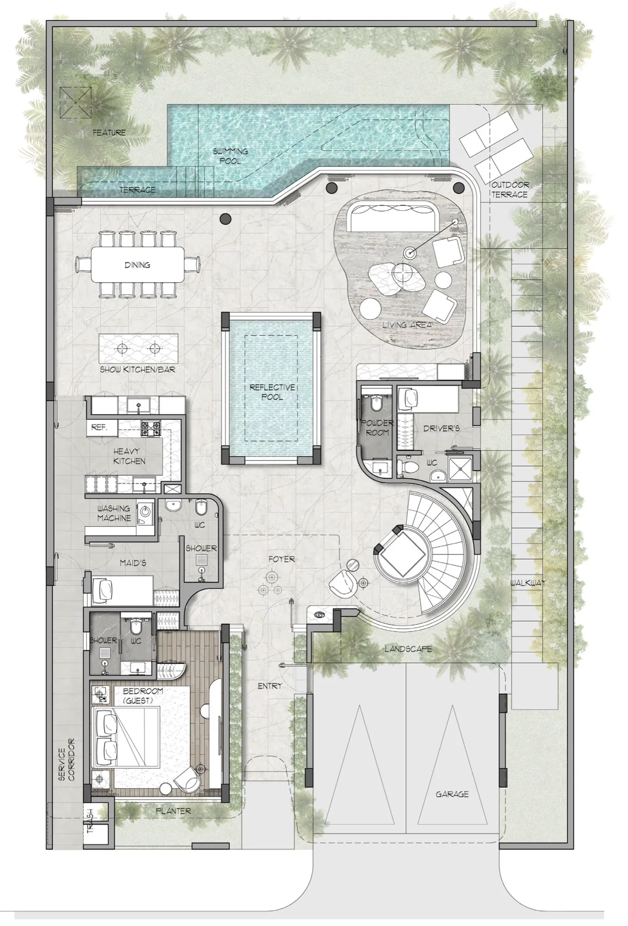 4 BR layout at Wadi Villas