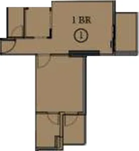 1 BR layout at Seslia Tower