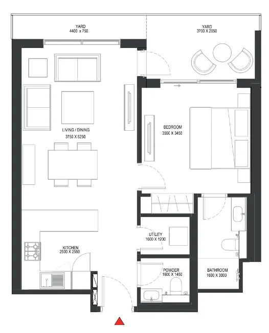 1 BR layout at Sobha One