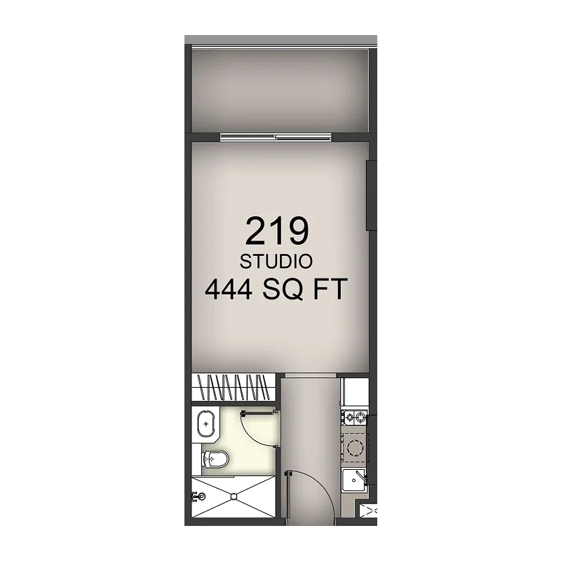 0 BR layout at Aizel Tower