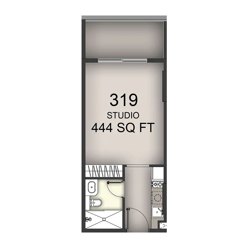 0 BR layout at Aizel Tower