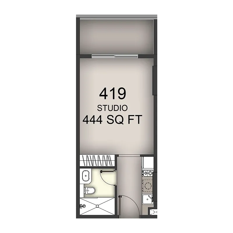 0 BR layout at Aizel Tower