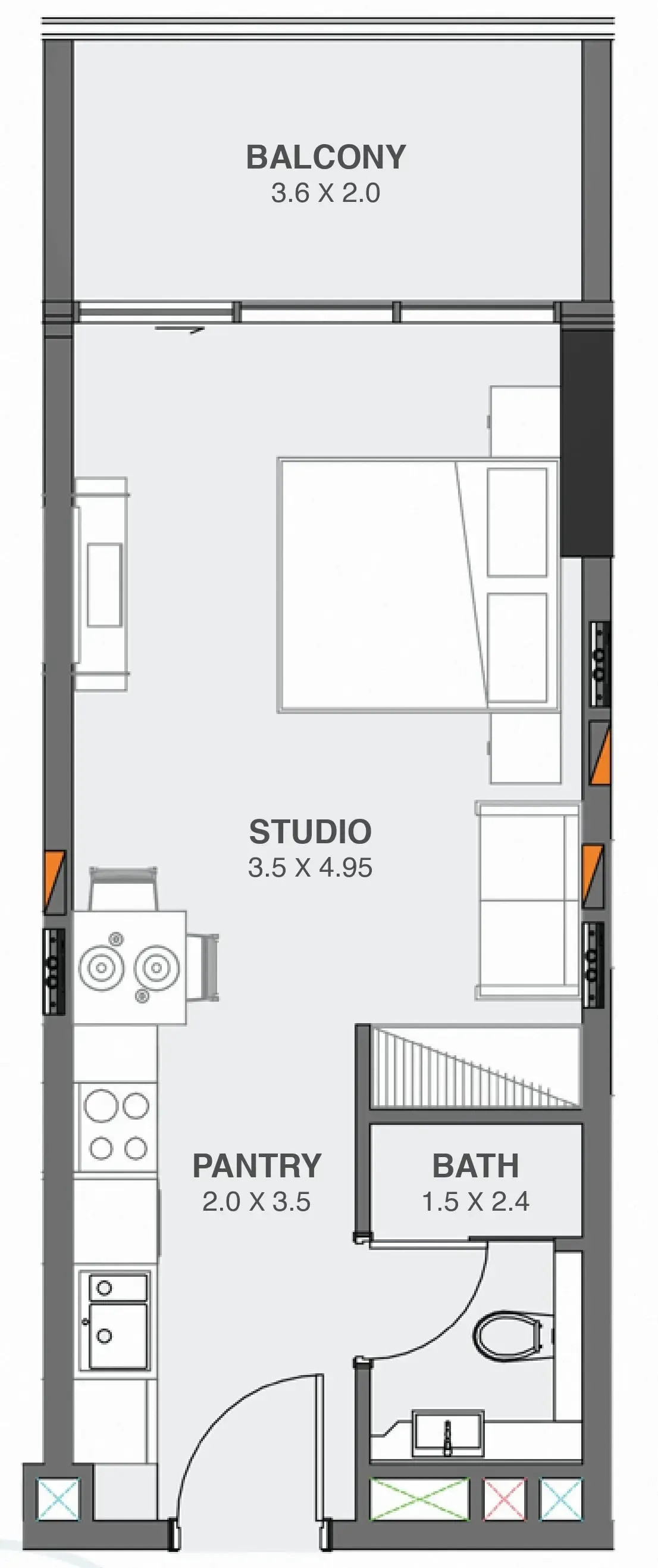 0 BR layout at Floarea Oasis