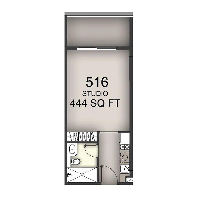 0 BR layout at Aizel Tower
