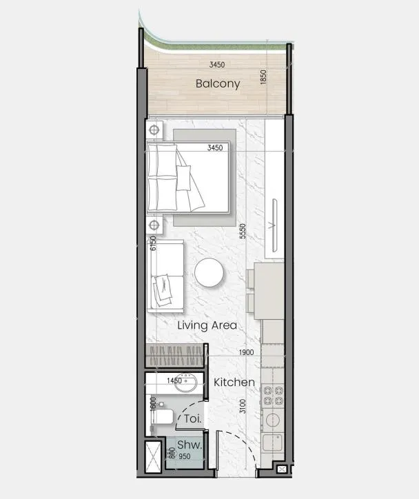0 BR layout at I'Sola Bella