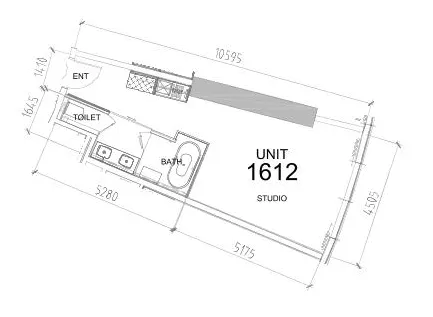 0 BR layout at Damac Towers by Paramount