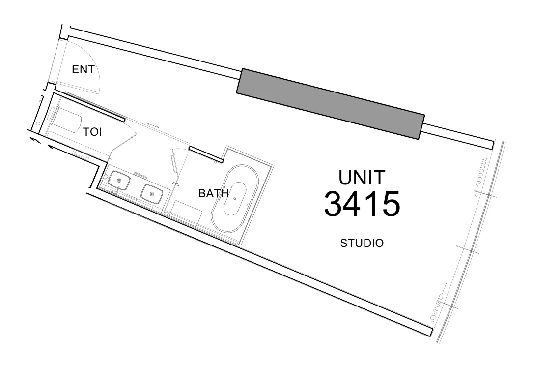 0 BR layout at Damac Towers by Paramount