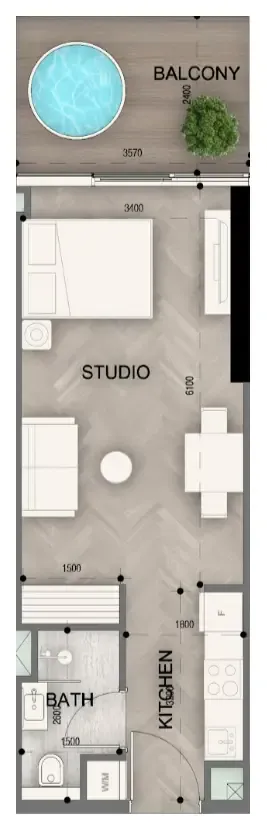 0 BR layout at Sky Line by Peace Homes