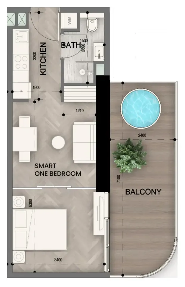 0 BR layout at Sky Line by Peace Homes