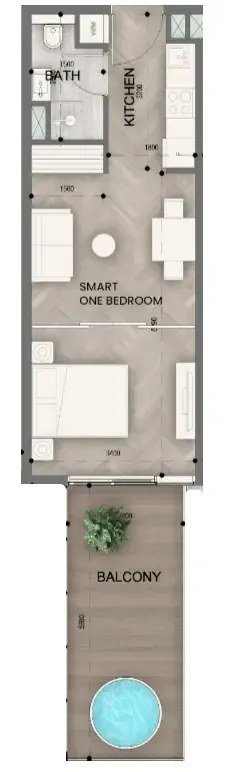 0 BR layout at Sky Line by Peace Homes