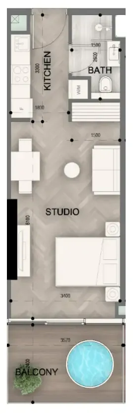 0 BR layout at Sky Line by Peace Homes