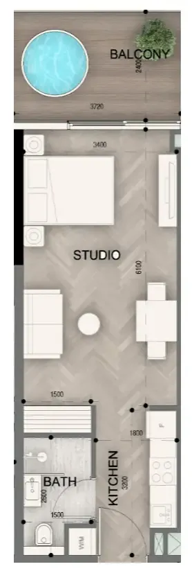 0 BR layout at Sky Line by Peace Homes