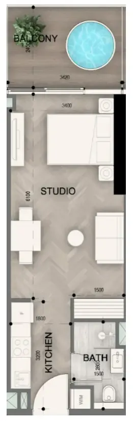 0 BR layout at Sky Line by Peace Homes