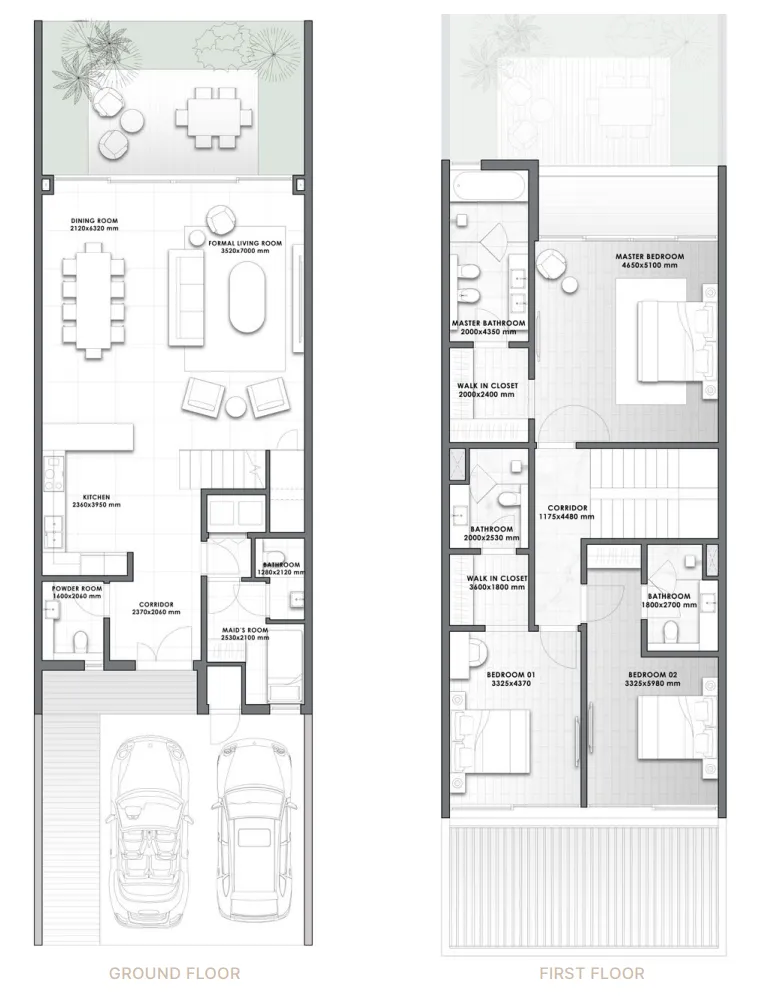 AIDA by Dar Global 3 BR floor plan - Oman, Dubai - by Dar Global