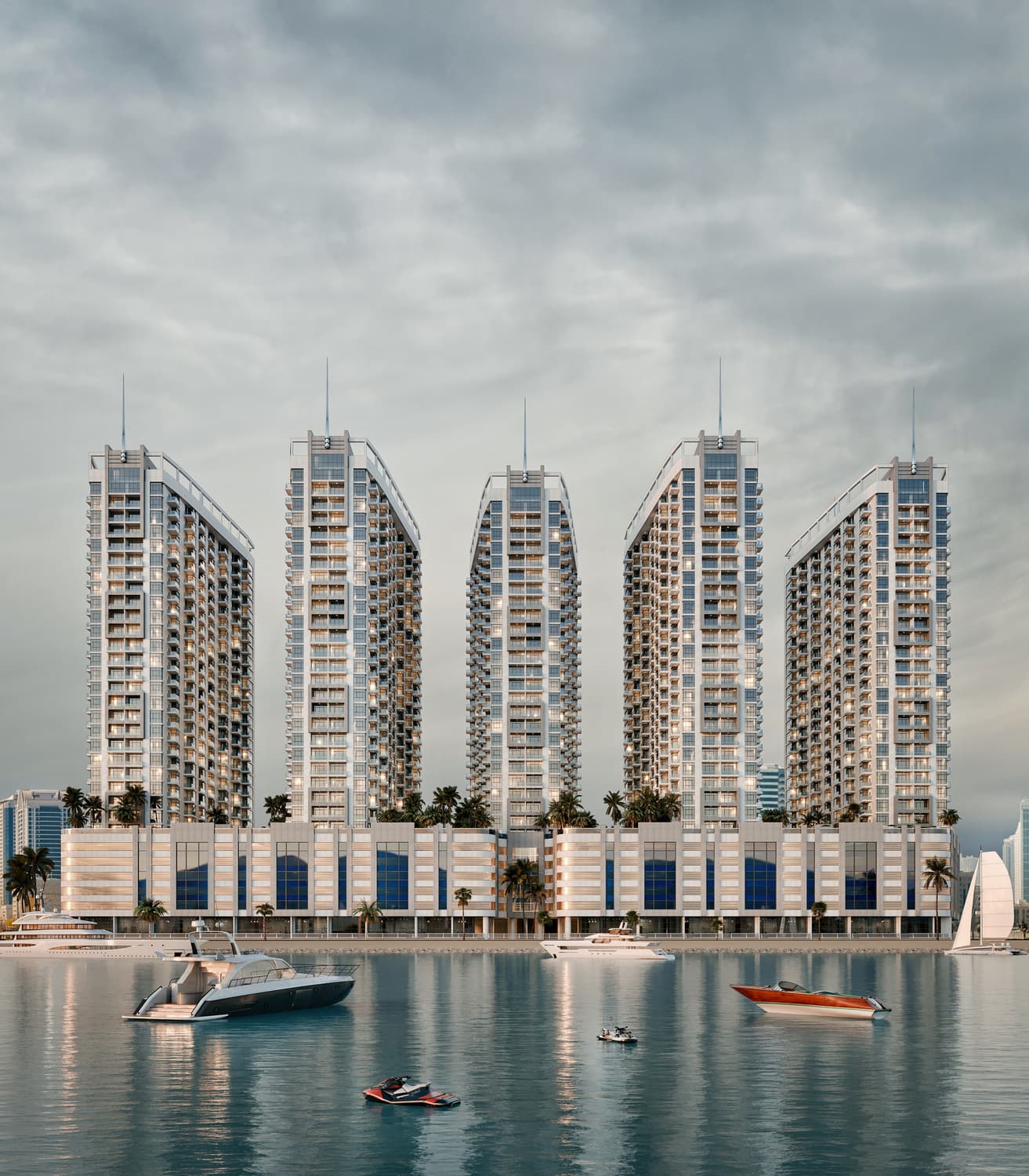 Ajman Creek Towers exterior view - Free Zone, Dubai - by GJ Properties