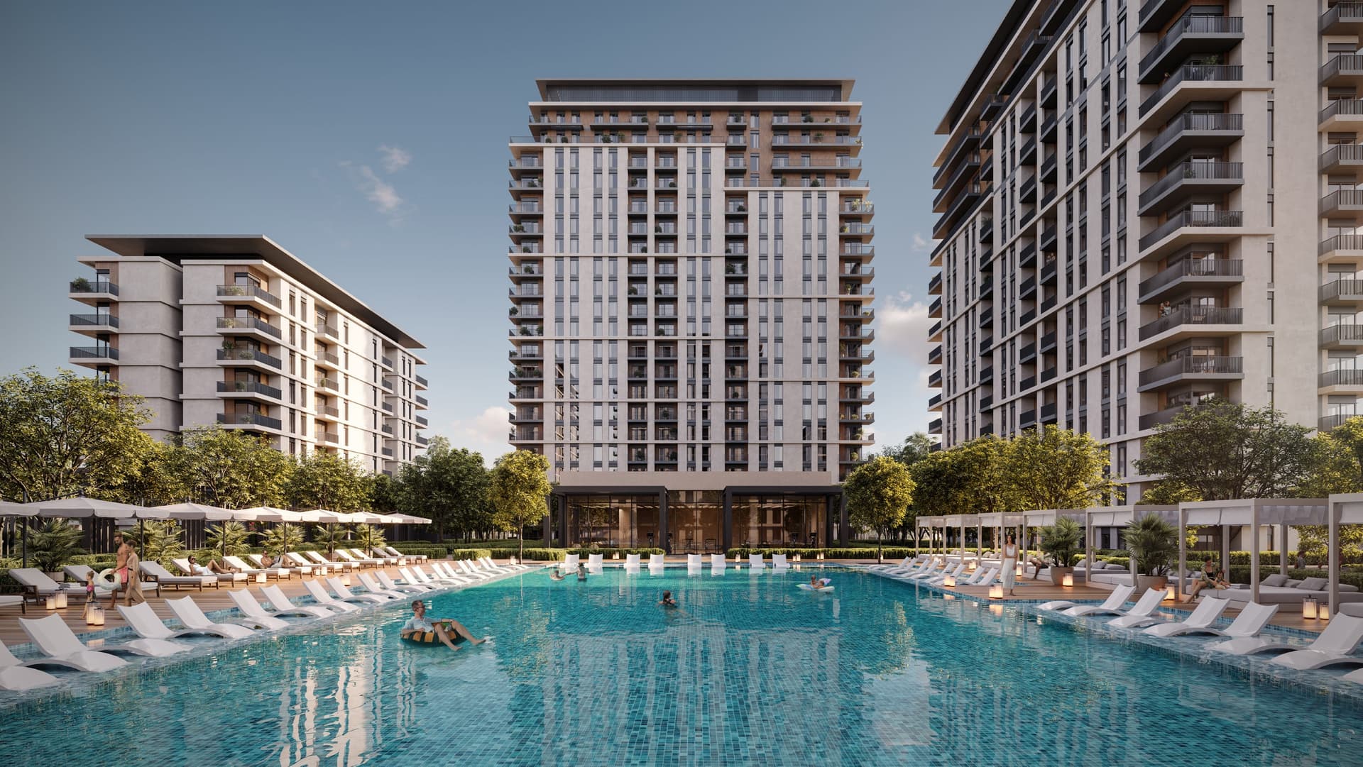 Park Lane exterior view in Dubai Hills, Dubai, by Emaar