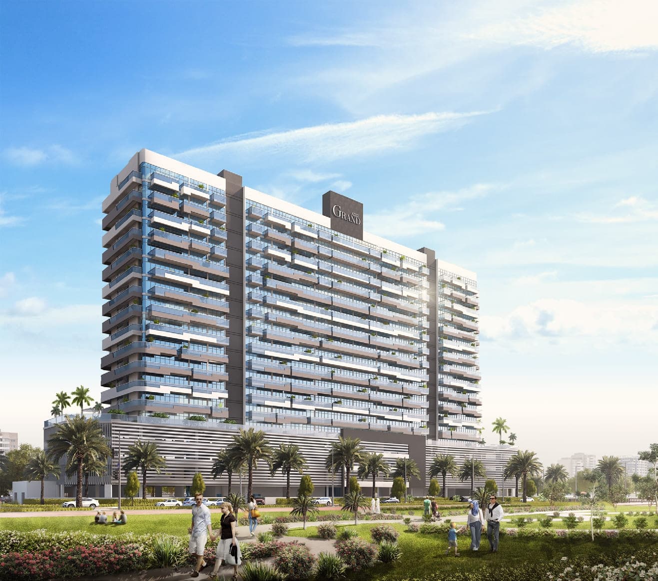 Azizi Grand  exterior view - Dubai Sports City, Dubai - by Azizi