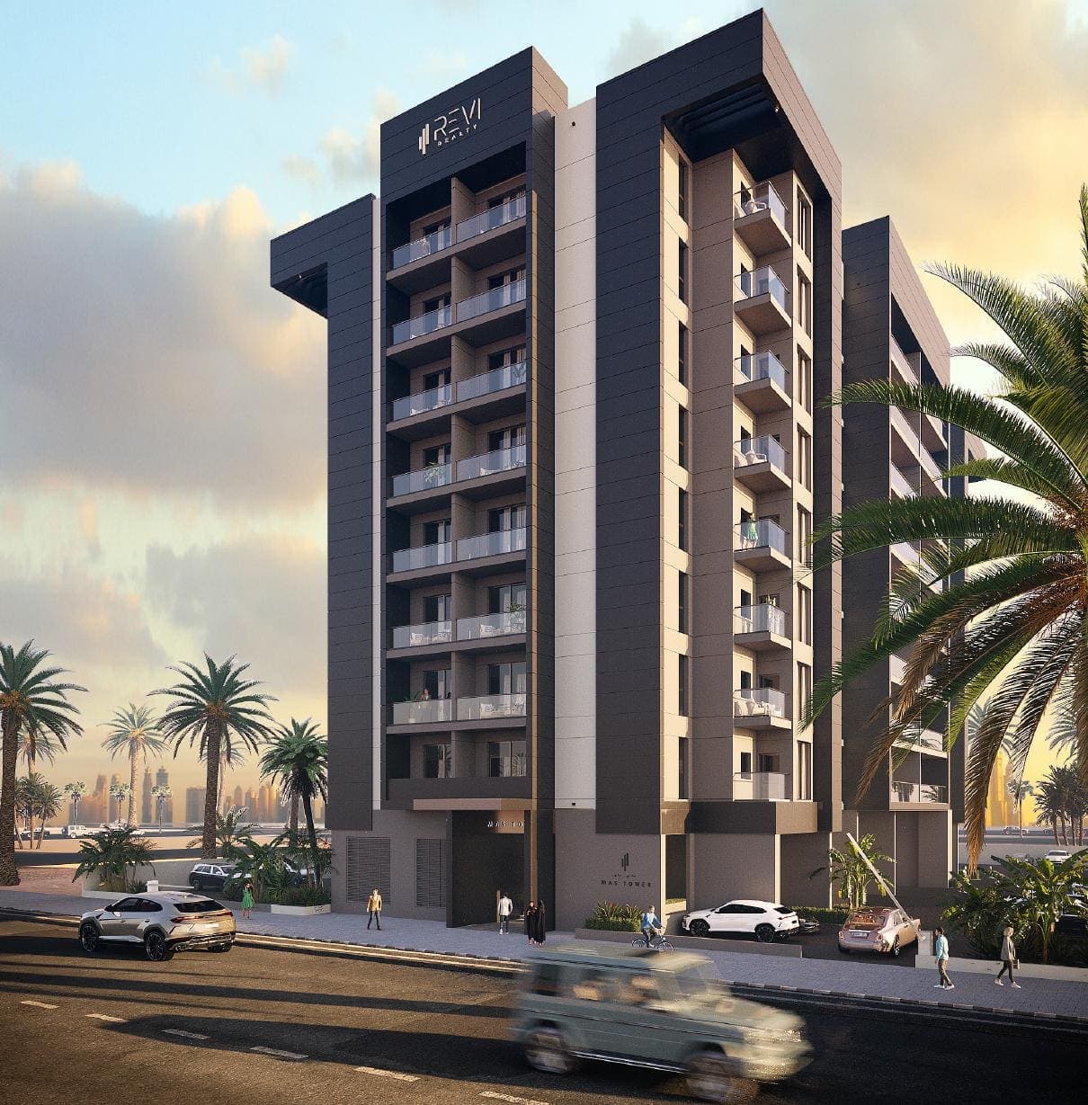 Mas Tower exterior view in Dubai Silicon Oasis, Dubai, by Revi Realty